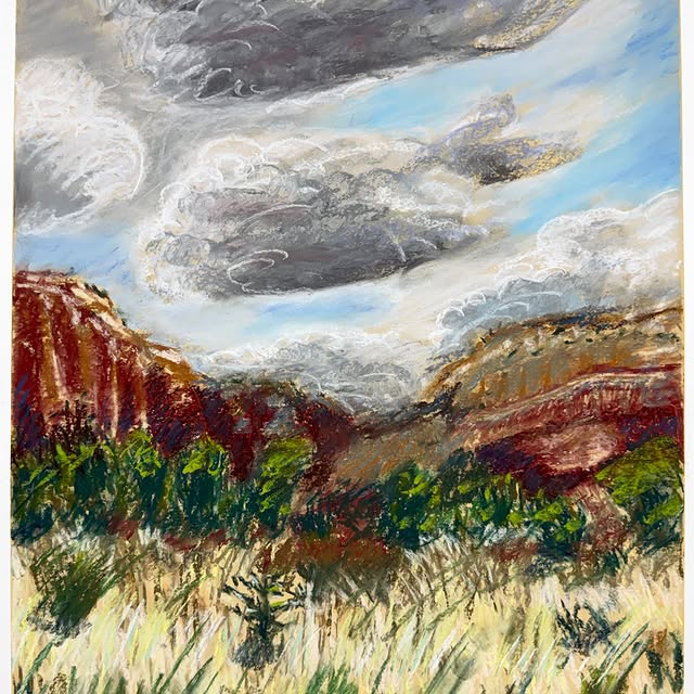 Windy day @ghostranchorg . pastel 32"x22" 2026