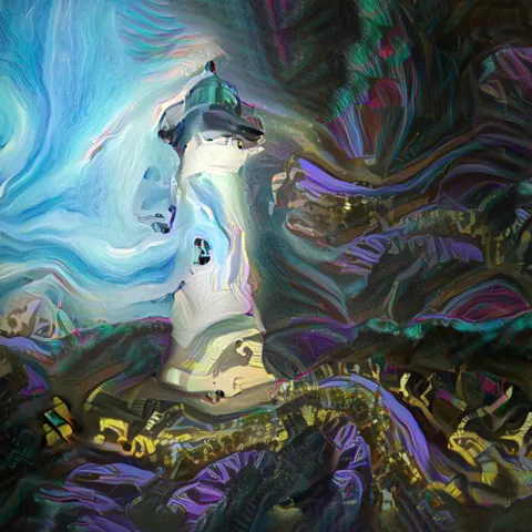 The Lighthouse Between Day and Night