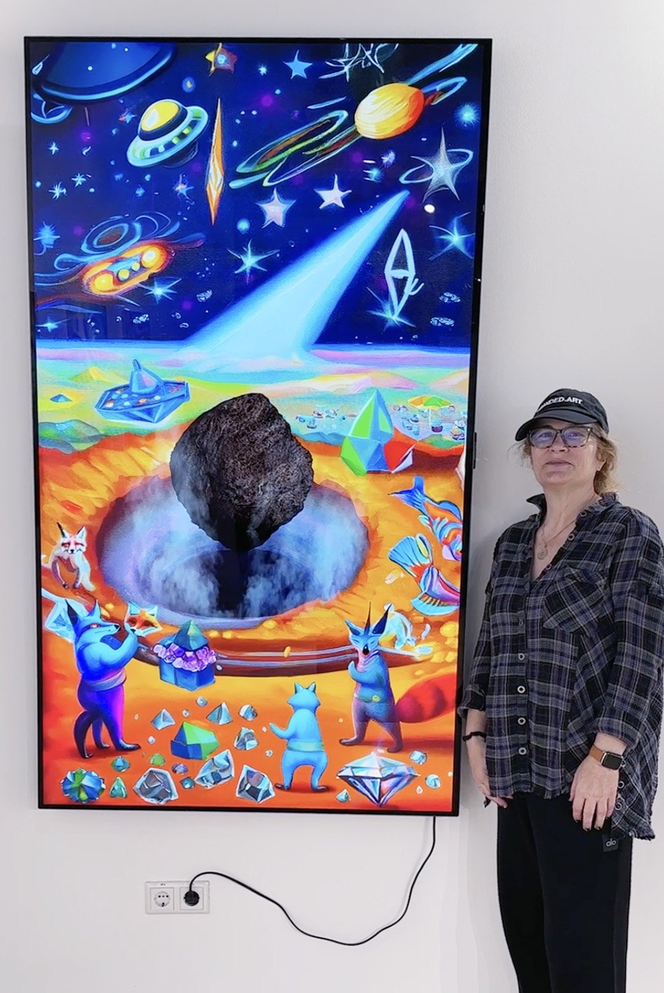 Anne Spalter at the exhibition