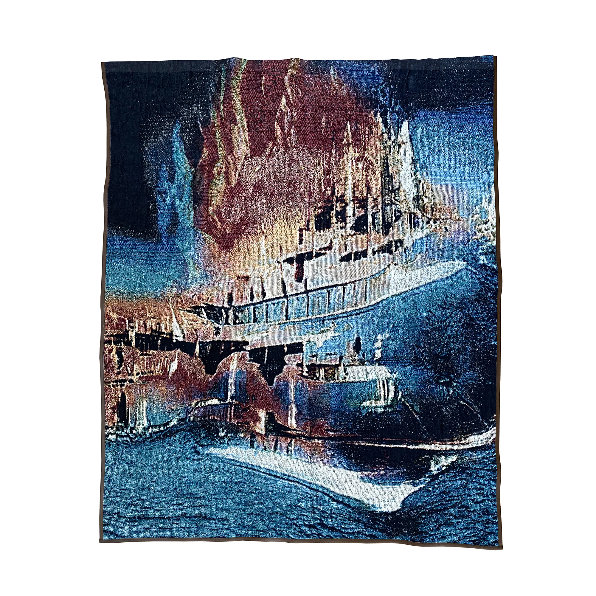 02_AnneSpalter_Fire In Port_Digital Woven Tapestry_37inx52in_2021