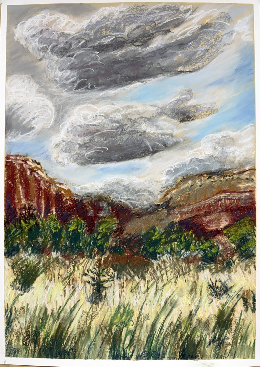 Windy day @ghostranchorg . pastel 32"x22" 2026